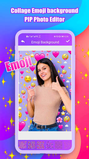 Collage Emoji background PIP Photo Editor screenshot 7