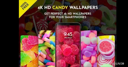 Candy wallpaper 4K screenshot 1