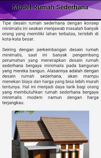 Model Rumah Sederhana Terbaru screenshot 3