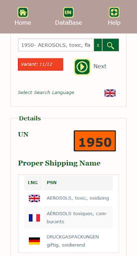 IMO Class Dangerous Goods screenshot 6