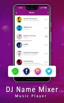 DJ Name Mixer With Music Player - Mix Name To Song screenshot 6