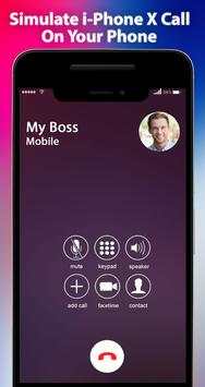 Fake Call i-Phone X 2 تصوير الشاشة