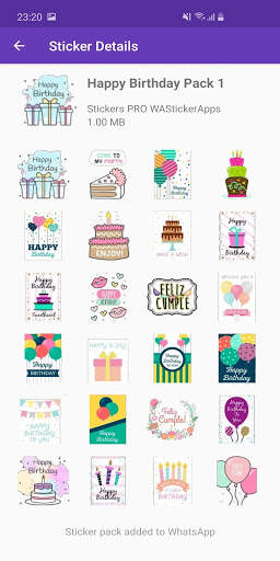 Stickers Happy Birthday 🎂 WAStickerApps Birthday screenshot 6