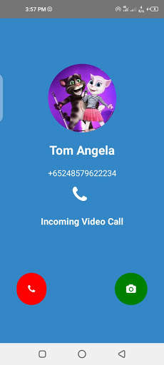 Tom & Angela Fake Call- fake video call screenshot 5