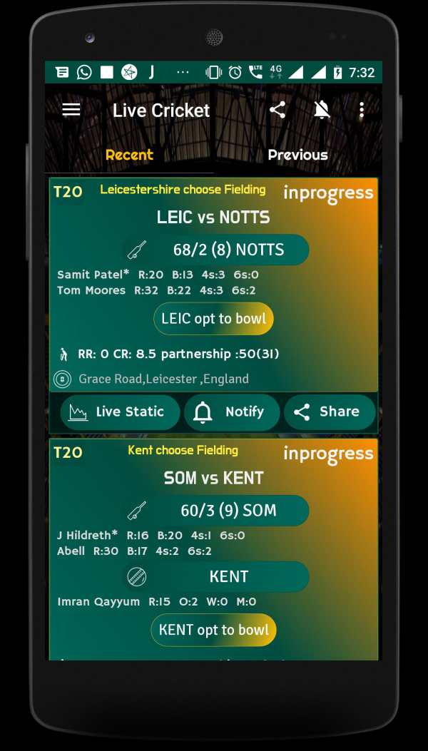 Live Cricket Score 2019 - schedule & Cricket NEWS screenshot 2