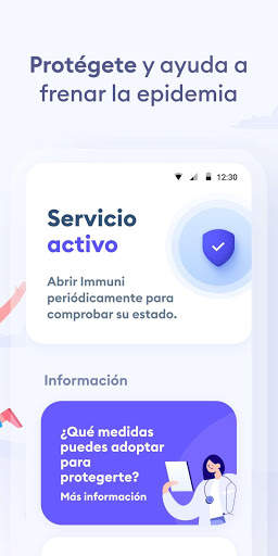 Immuni screenshot 2