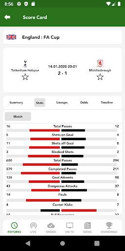 Soccer Livescore screenshot 3
