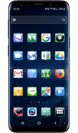 Launcher Theme - Gate Blue Icon Pack Wallpaper screenshot 2