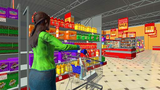Shopping Mom-Supermarket Sim screenshot 1