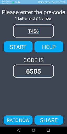 Radio code generator for Renau screenshot 1