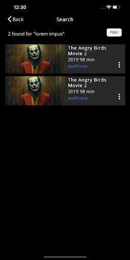 Ionic 5 Prime video App Template screenshot 3