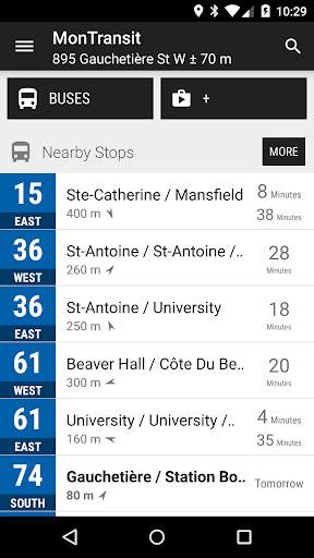 Montreal STM Bus - MonTransit screenshot 1