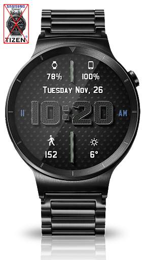 Chrome Leather HD Watch Face Widget Live Wallpaper screenshot 7