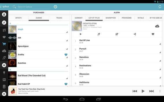 Qobuz for Android 2.2 screenshot 5
