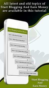 Start Blogging And Earn Money скриншот 2