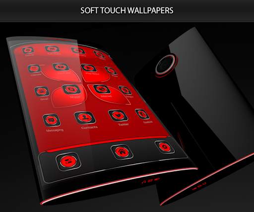 Soft Touch Red Theme screenshot 2