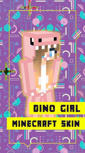 Dino Girl Skin For Minecraft screenshot 2