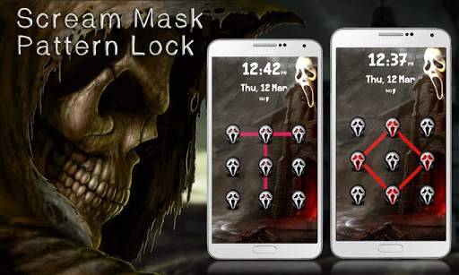 Scream Mask Pattern Lock screenshot 2