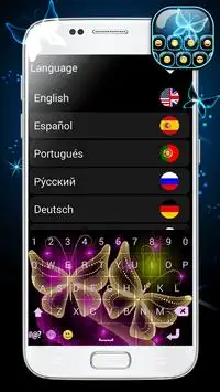 Neon Butterflies Keyboard screenshot 6