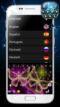Neon Butterflies Keyboard screenshot 6