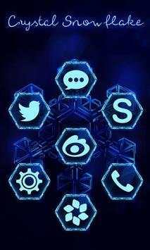 Crystal Snowflake Launcher Theme screenshot 5