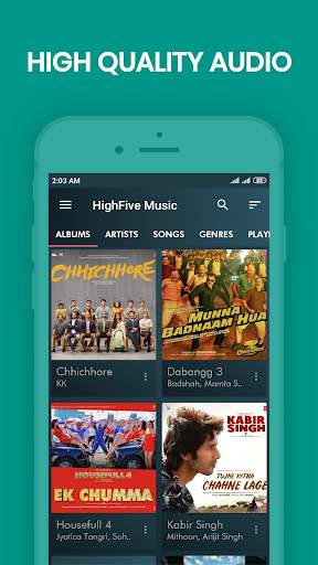 Indian Music Player: HighFive Music 3 تصوير الشاشة