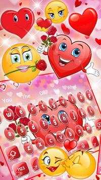 Love Emoticons Keyboard Theme screenshot 1