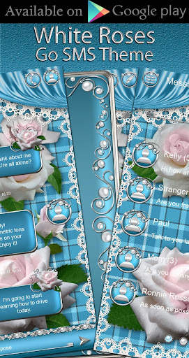 White Roses Go Launcher theme screenshot 7