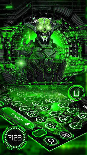 Green Tech Robot Keyboard screenshot 2