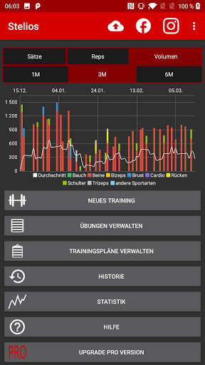 Stelios Trainingstagebuch & Fitnesstracker 2 تصوير الشاشة