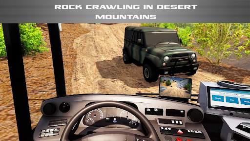 Offroad Tour Bus Drive Game 3d screenshot 1