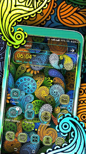 Floral Design Launcher Theme screenshot 1