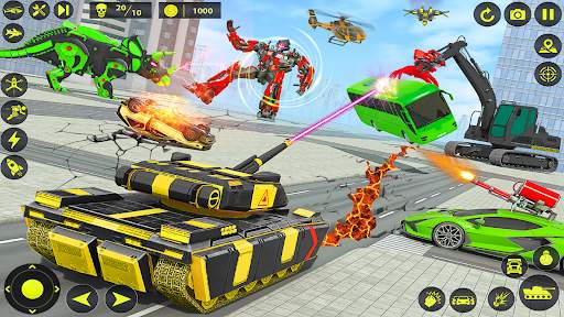 Army Tank Robot Car Games: screenshot 5