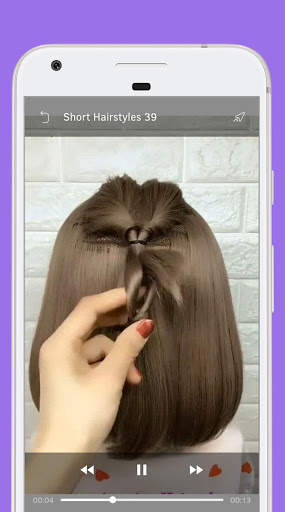 Short Hairstyle - Video Step By Step Offline screenshot 7