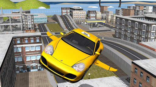Volar simulador de coches Taxi screenshot 2