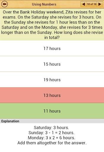 11+ Maths Practice Papers Lite screenshot 14