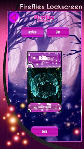 Fireflies Lockscreen screenshot 2