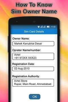 SIM Owner Information : Know Sim Owner Name screenshot 5
