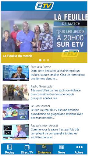 ETV EFM : télé et radio, info screenshot 2