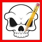 How to draw skull 1.0