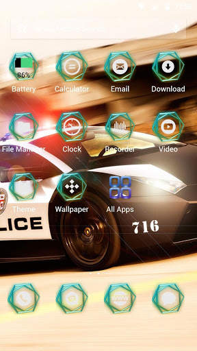 speed-APUS Launcher theme screenshot 2