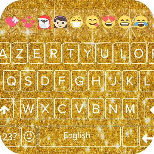 Gold Glitter Emoji Keyboard - Gold Emoji Keyboard 1.2