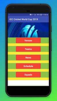 Cricket World Cup 2019 Live Scores screenshot 1