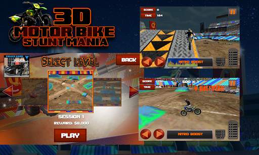 3D Motor Bike Stunt Mania screenshot 3