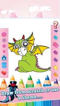 Dragon Drawing Coloring Book скриншот 3