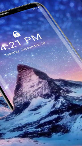 Snowy Mountain Peak APUS Live Wallpaper screenshot 1