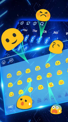 Blue Hologram Keyboard screenshot 3