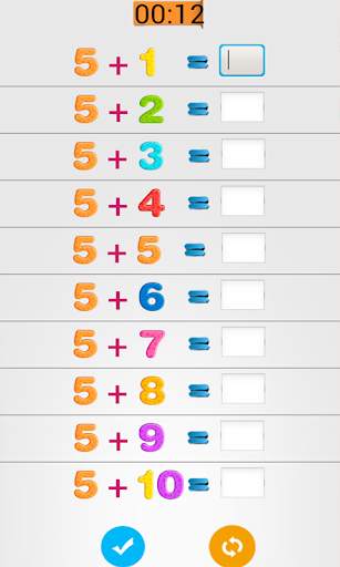 Addition Tables & Exercises скриншот 2