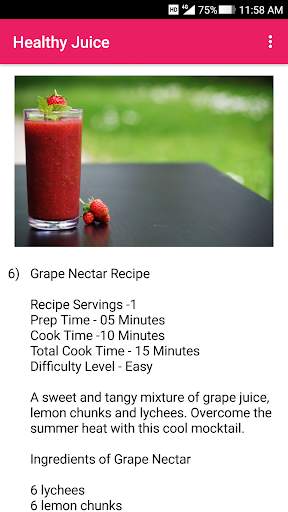 Healthy Vegetable and Fruit Juice Recipe screenshot 5