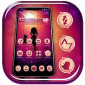 Pink Glitter Cat Girl Theme 1.1.3